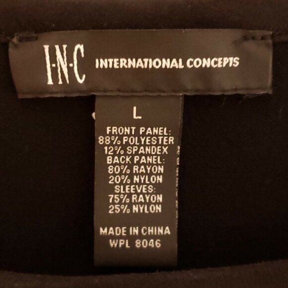 INC International Concepts Suede And Fringe Top Large - Picture 5 of 6